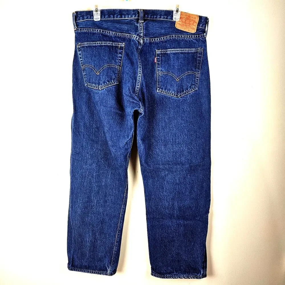 Vintage 60s Levi's 502 Jean Selvedge 36x30 FIT 36X27 Dark Rare #16 Button